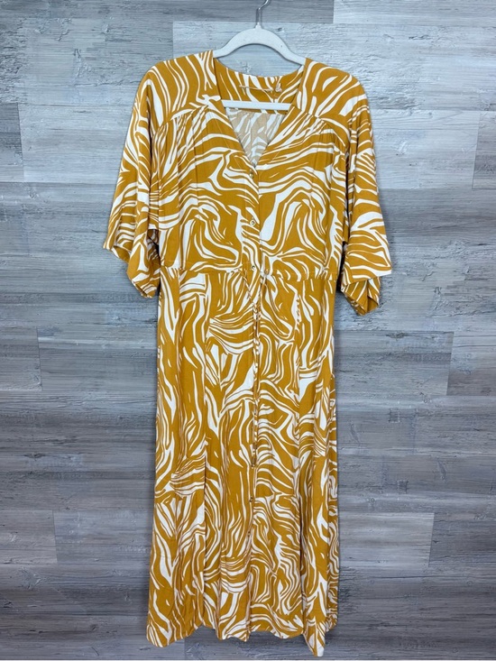 Soft Surroundings Dresses & Skirts - Soft Surroundings Abstract Zebra Button-Front Maxi Dress - Small